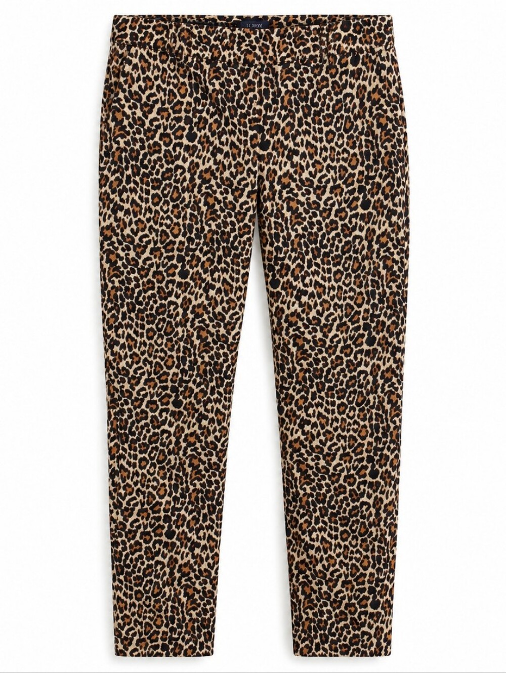 J.Crew Winnie Pants Womens 6 Leopard Animal Print Stretch Skinny Ankle Fall Glam - Picture 2 of 8